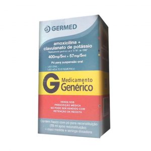 Amoxicilina + Clavulanato de Potássio (400mg/5ml +57mg/5ml) Suspensão Oral