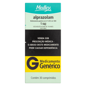 Alprazolam (Frontal/Apraz) 1mg - 30 Comprimidos