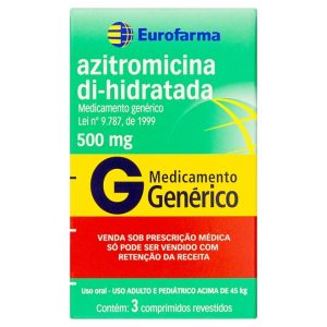 Azitromicina (Astro) 500mg - 3 Comprimidos