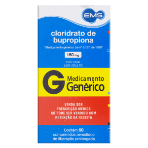 Bupropiona (Wellbutrin/Bup/Zyban) 150mg - 30 Comprimidos