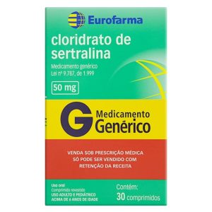 Sertralina (Assert/Zoloft/Serpax) 50mg - 30 Capsulas